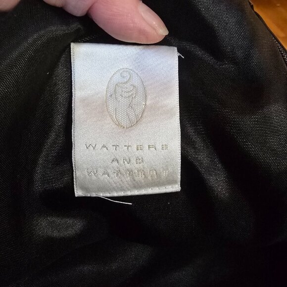 Watters and Watters size 16 black formal dress - Picture 5 of 7